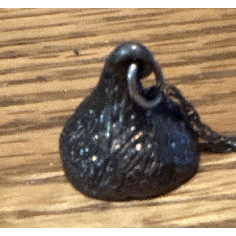 VINTAGE STERLING SILVER HERSHEY KISS PENDANT ON STERLING CHAIN